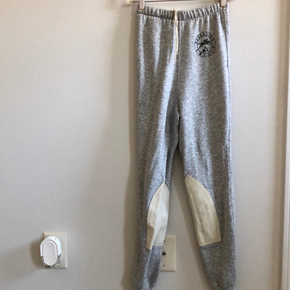 SCHOOLING SWEATS GRAY RIDING PANTS FOR JUNIORS SIZE M